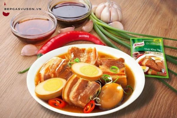 Cách làm thịt kho tàu bằng gói gia vị