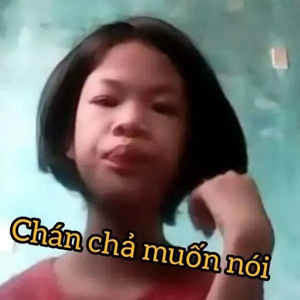 ảnh meme vô tri chán chả muốn nói