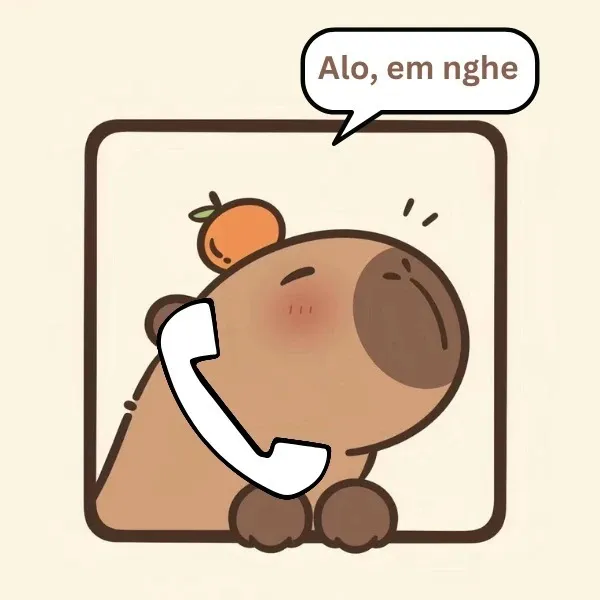 capybara meme alo em nghe 