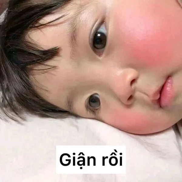 meme em bé giận dồi 