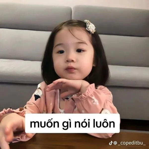 meme em bé muốn gì nói luôn 