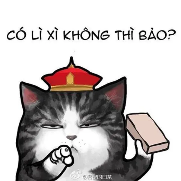 meme tết có lì xì không thì bảo 