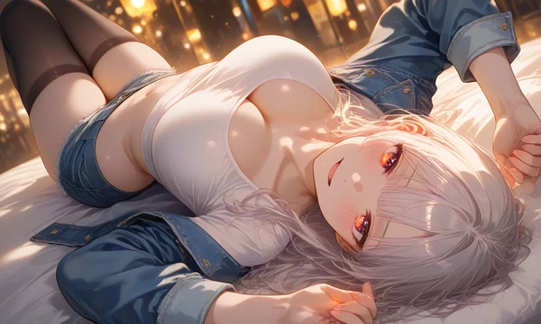 anime girl nóng bỏng vòng một căng tròn