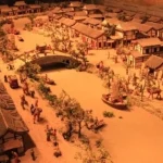 Mô hình kinh đô Trường An (tức thành phố Tây An, tỉnh Thiểm Tây, Trung Quốc ngày nay) của nhà Đường.