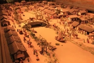Mô hình kinh đô Trường An (tức thành phố Tây An, tỉnh Thiểm Tây, Trung Quốc ngày nay) của nhà Đường.