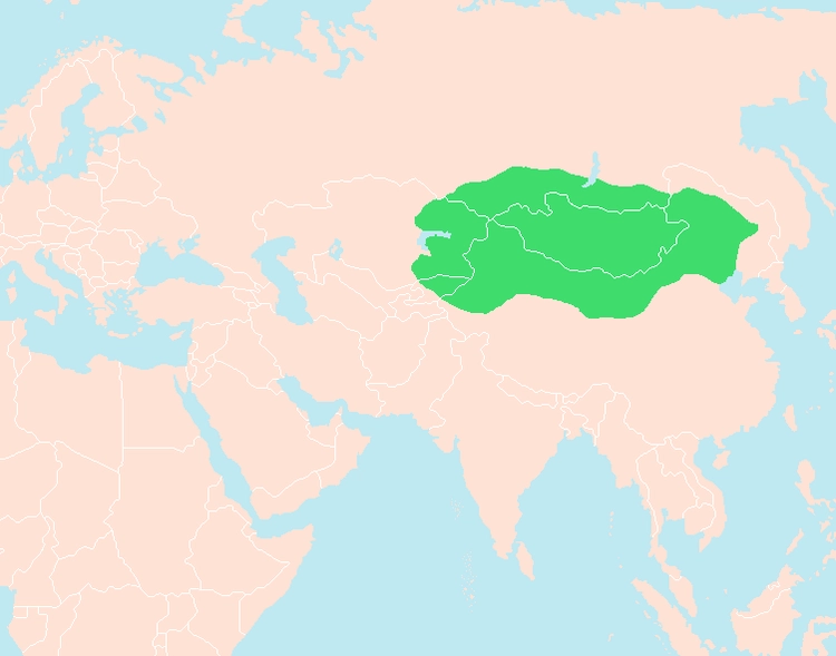Lãnh thổ Hung Nô dưới thời Mặc Đốn.