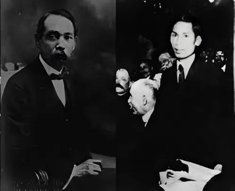 Cụ Phan Châu Trinh cùng Nguyễn Ái Quốc
