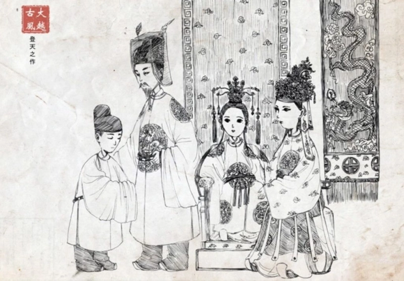 Cuộc gặp gỡ giữa Lý Chiêu Hoàng - Trần Cảnh