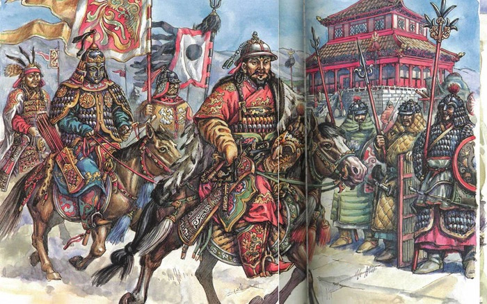 Quân Nguyên huy động đại binh thủy bộ