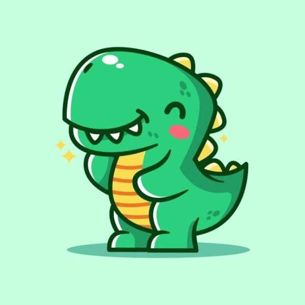 ảnh rồng chibi cute ngại ngùng