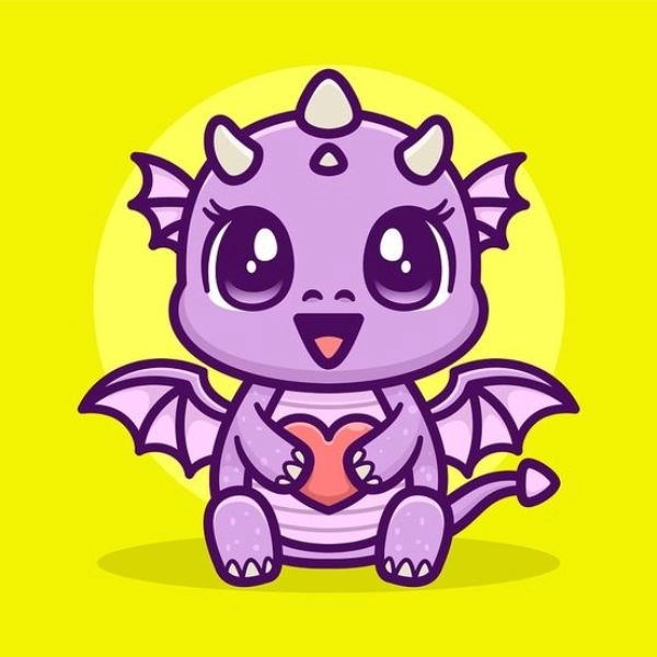 ảnh rồng chibi đáng yêu