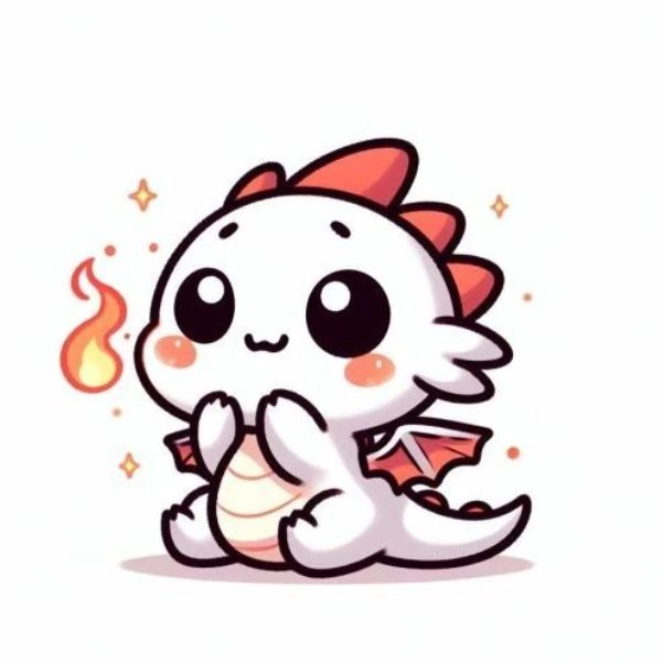 ảnh rồng lửa chibi cute