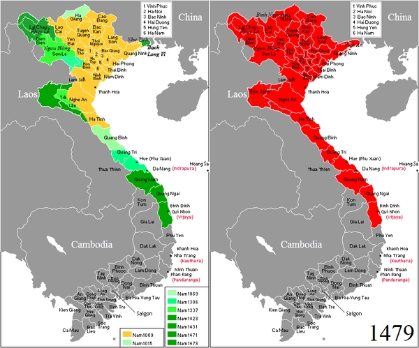 Bản đồ lãnh thổ Việt Nam thời nhà Lê sơ (1428–1527)