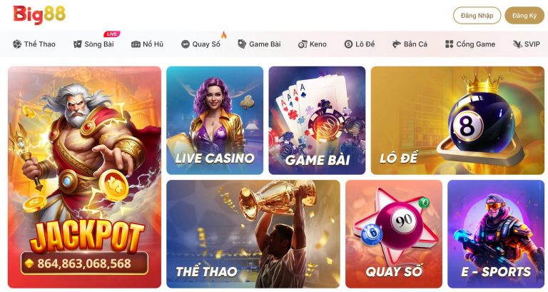 Big88 liên tục cập nhật các trò chơi mới, độc quyền riêng