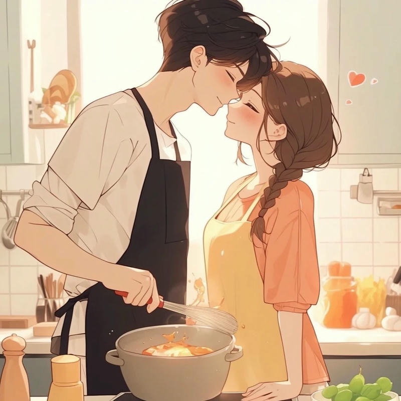 ảnh anime cặp đôi chibi đáng yêu