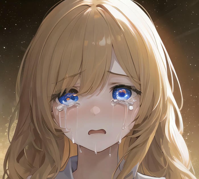 ảnh anime girl rơi lệ