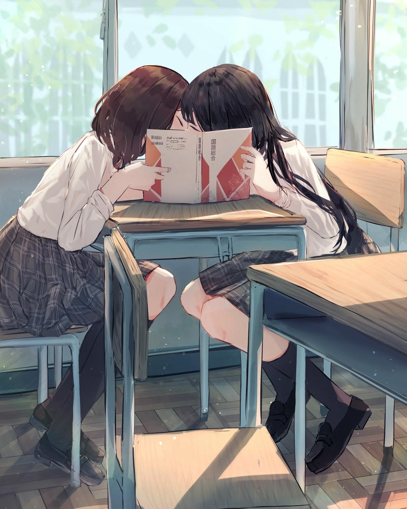 ảnh anime hôn nhau đáng yêu