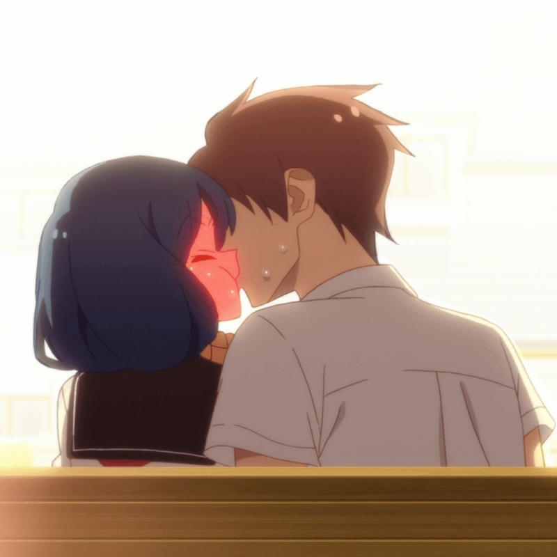ảnh anime hôn nhau trong lớp