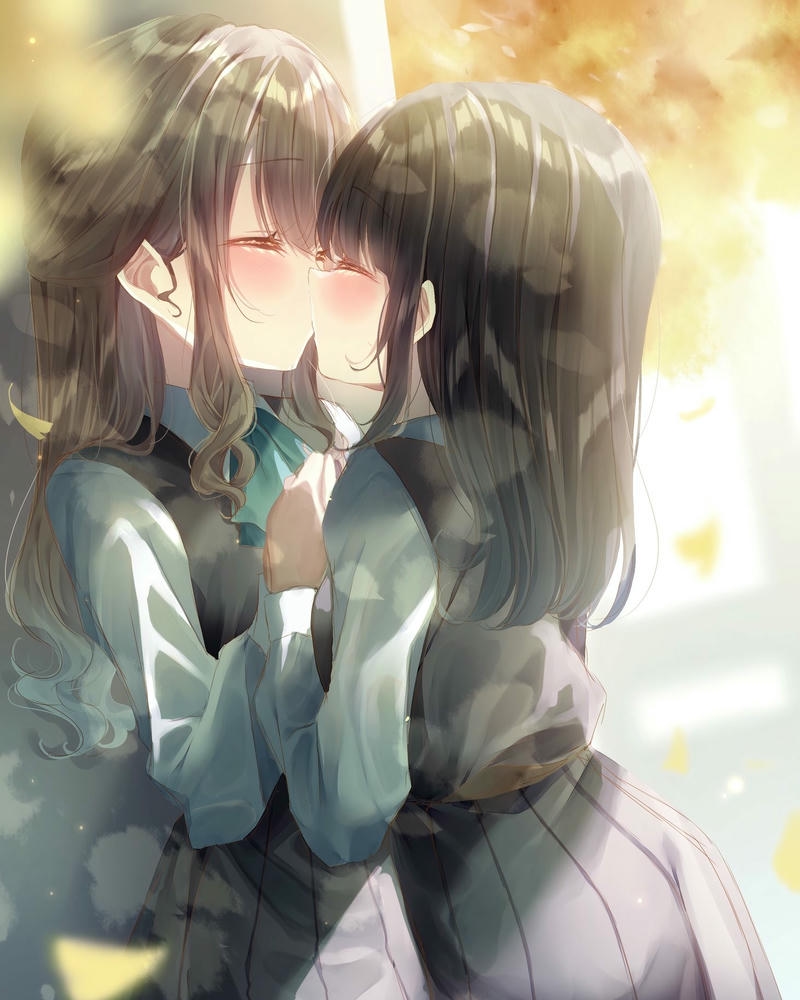 ảnh anime hôn nhau trong tuyết