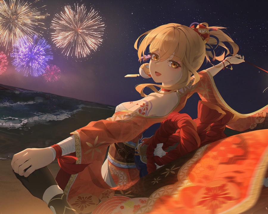 ảnh anime nắm tay cùng hoa anh đào