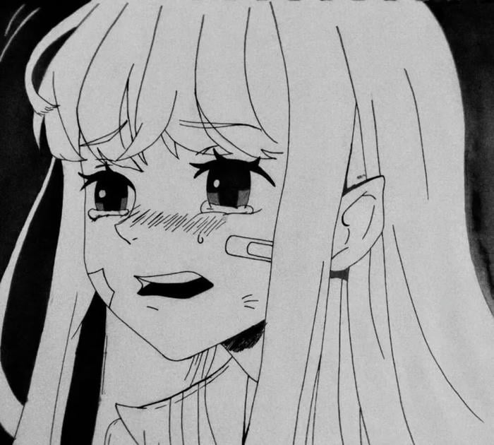 ảnh anime nữ lặng thinh