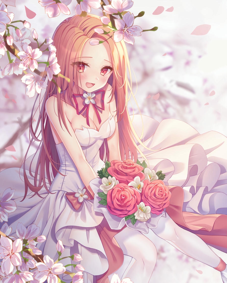 ảnh cưới anime cặp đôi hạnh phúc