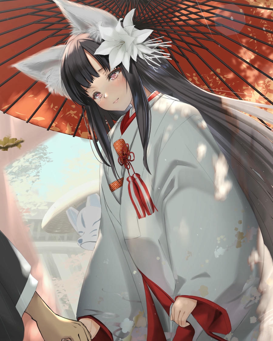 ảnh cưới anime cute trong nắng