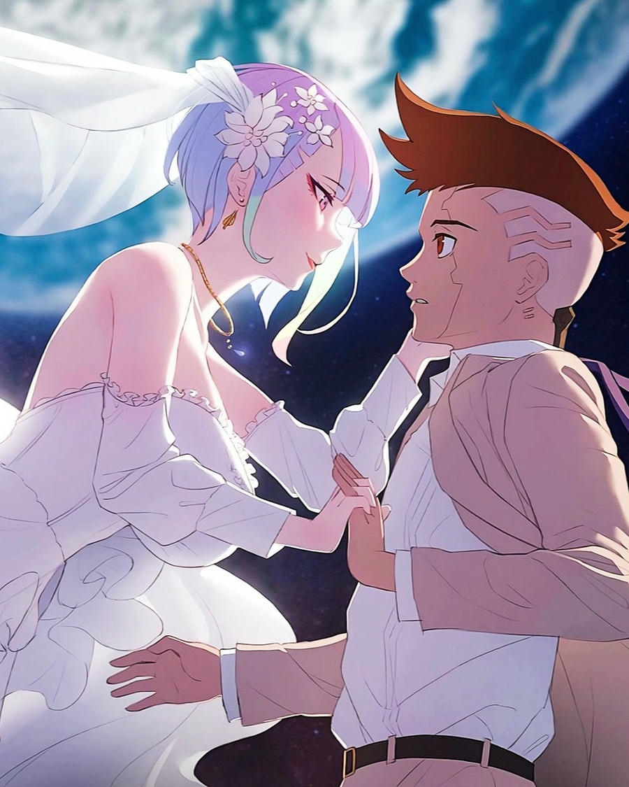 ảnh cưới anime dưới trời xanh