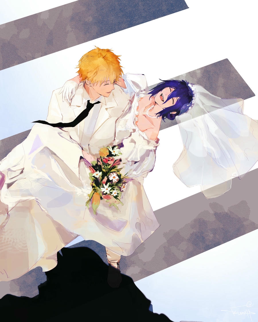 ảnh đám cưới anime vui tươi