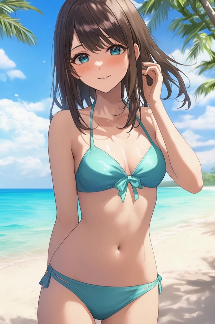 ảnh gái anime bikini luxury