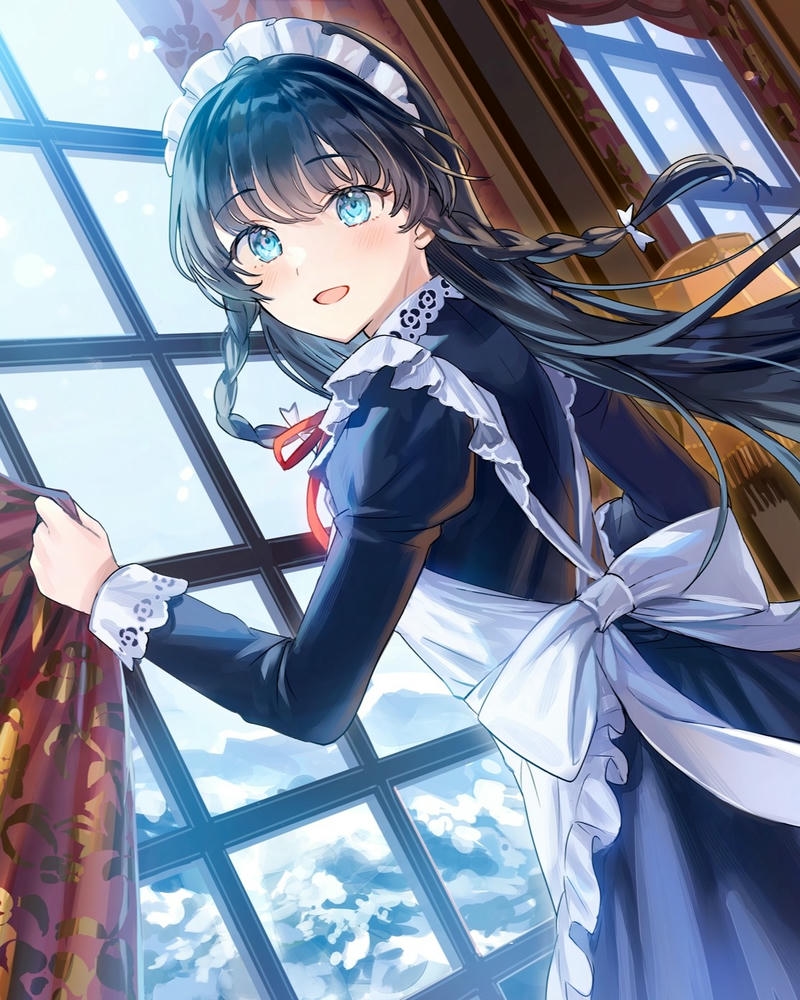 ảnh hầu gái anime dễ thương nổi bật