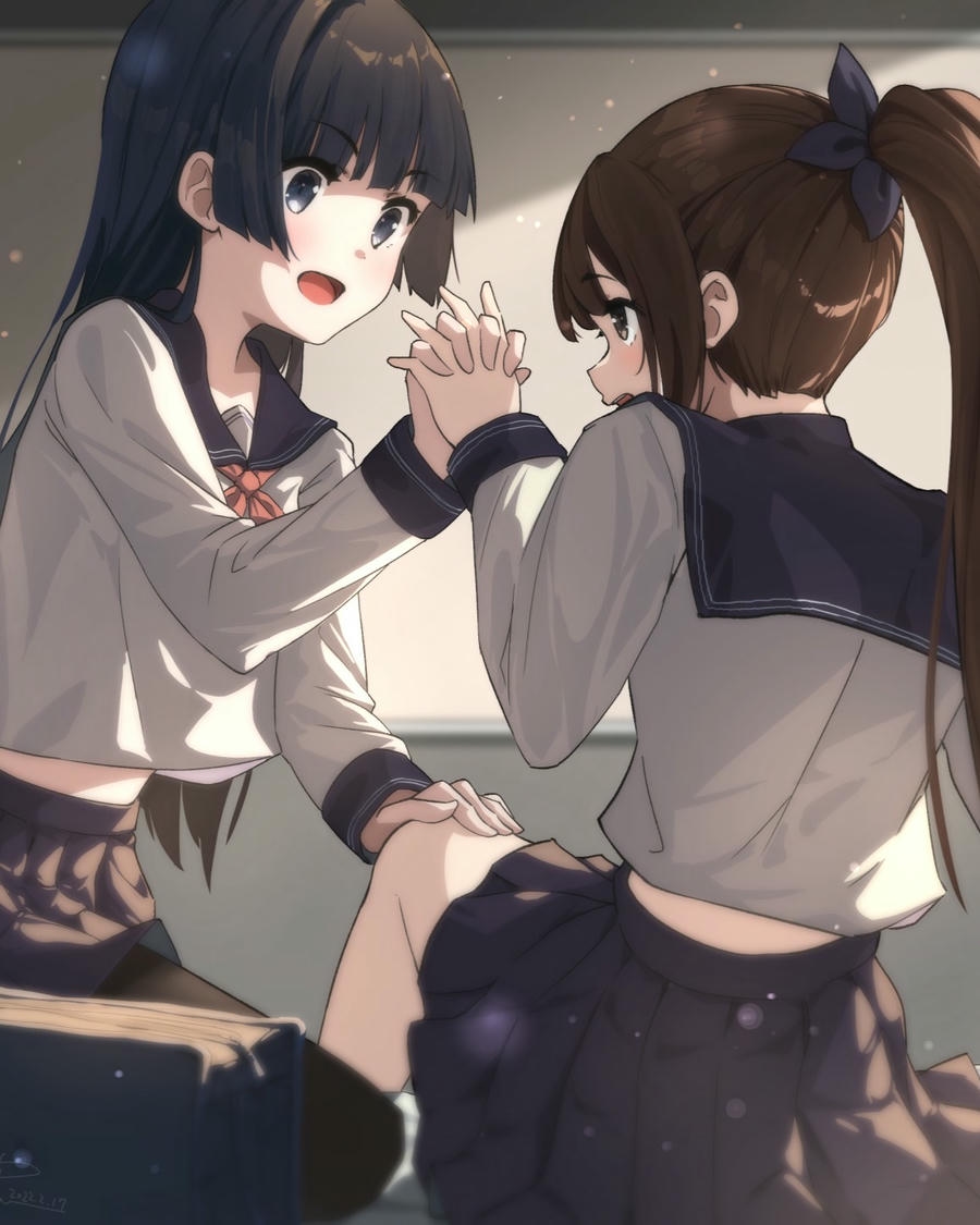 ảnh nắm tay anime cảm động