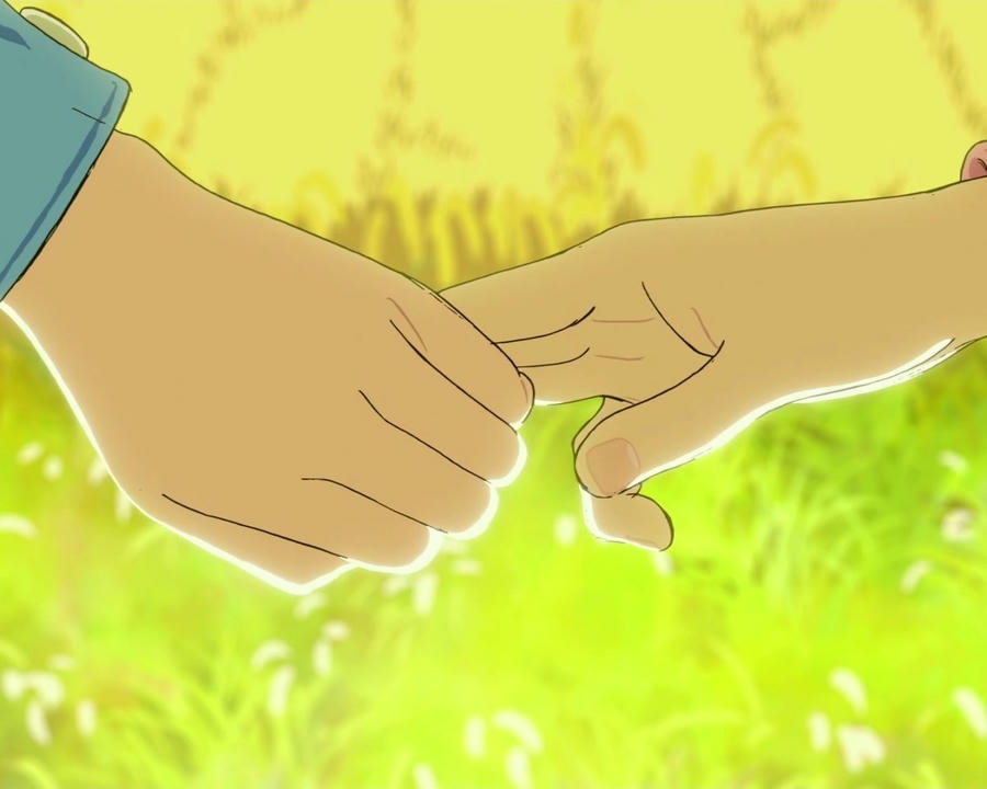 ảnh nắm tay anime đôi trẻ