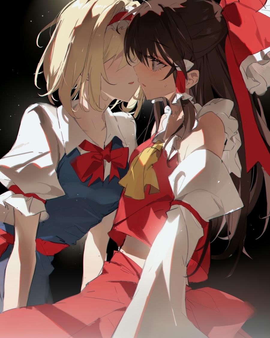 ánh trăng trong ảnh bách hợp anime