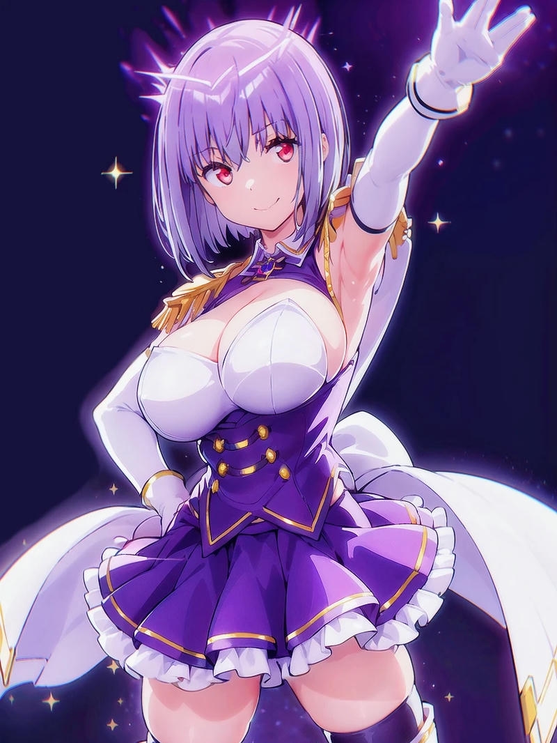 anime gái to tròn ánh sáng