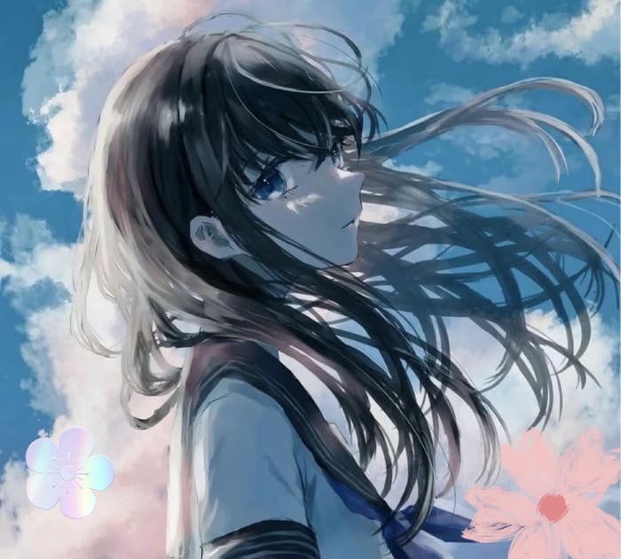 anime girl đau lòng