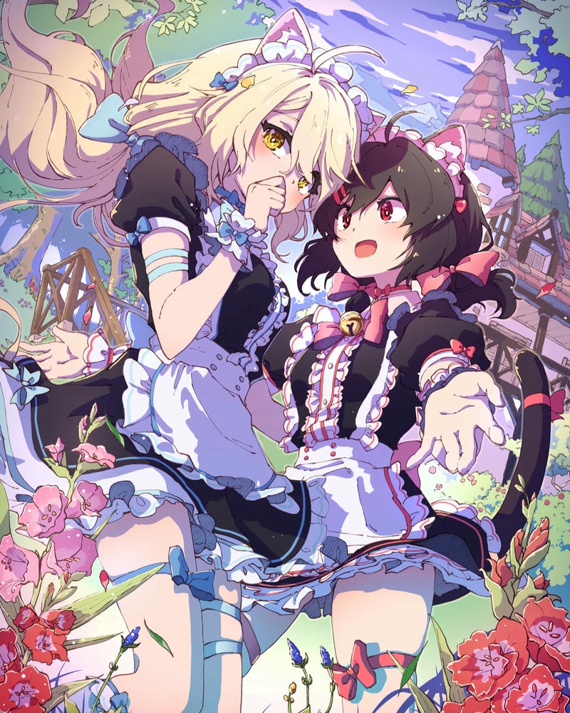 anime hầu gái ảnh hiện đại sang trọng