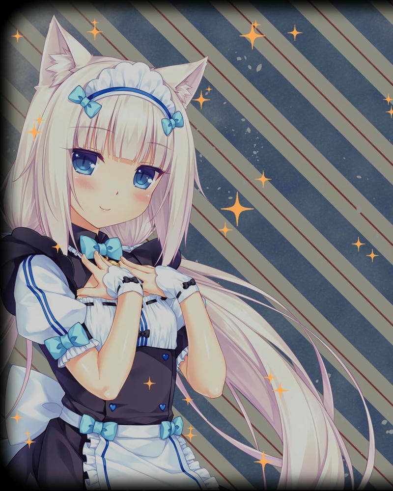 anime hầu gái cute ngọt dịu tinh tế