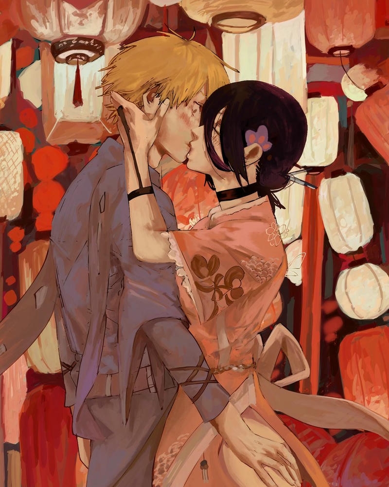 anime hôn nồng cháy