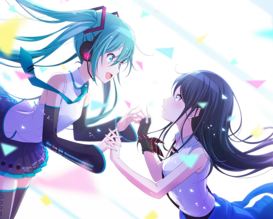 anime nắm tay hạnh phúc dưới trời sao