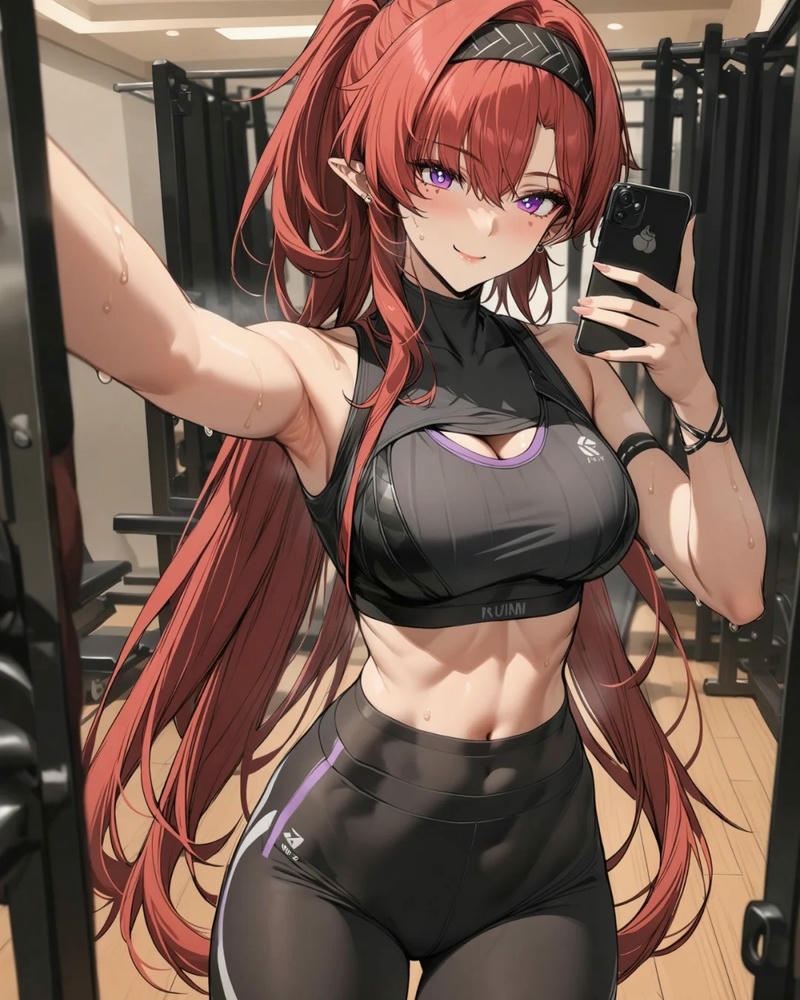 anime nữ ngầu quyến rũ mạnh mẽ thời trang