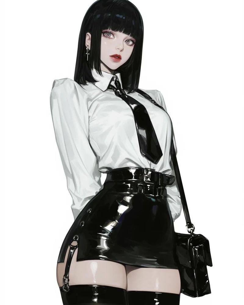 anime nữ ngầu quyến rũ phong cách cá tính