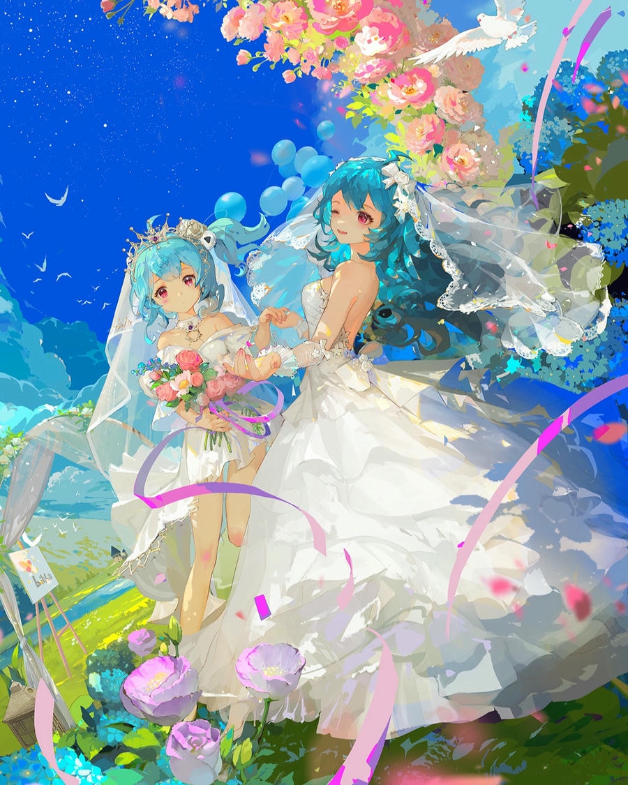 avatar đám cưới đáng yêu