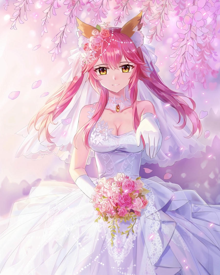 avatar đám cưới đôi anime