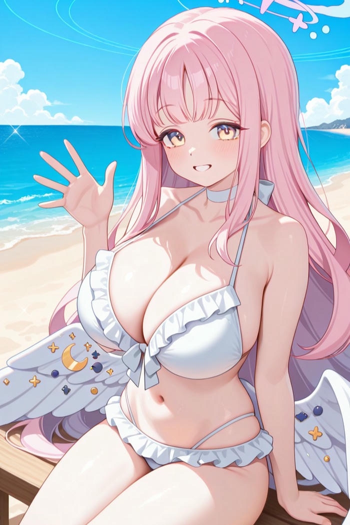 bikini gái anime mặc hiệu ứng