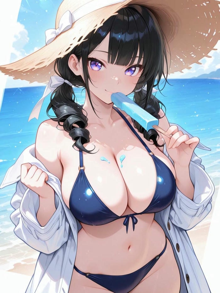 gái anime mặc bikini hiếm có