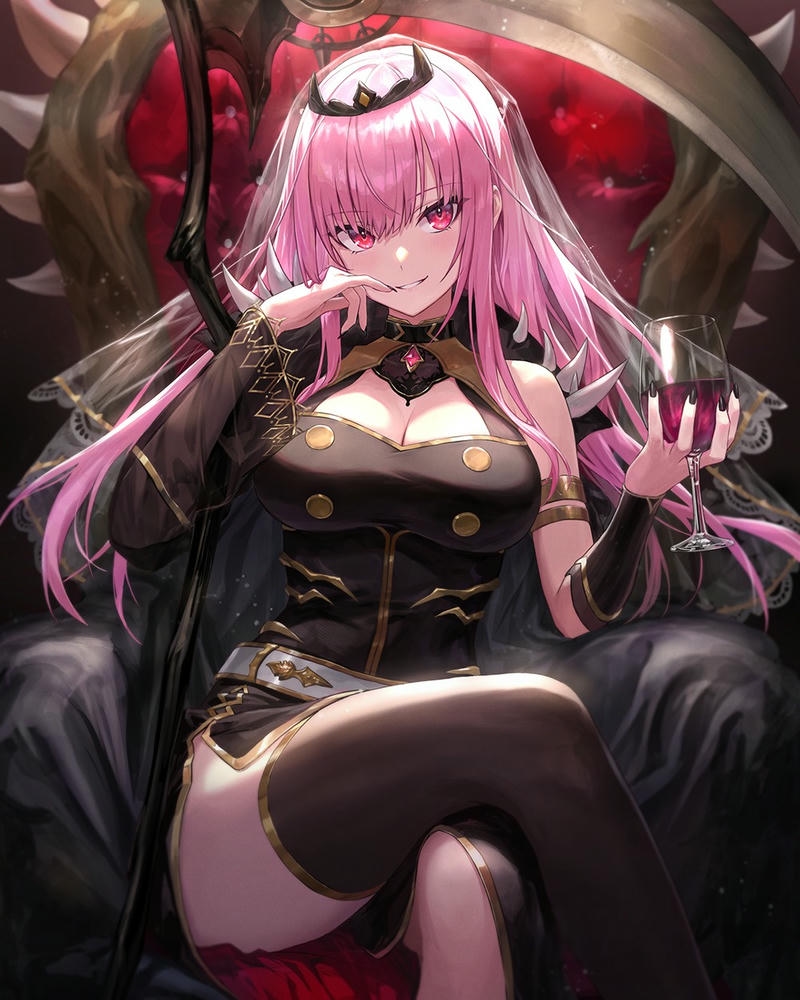 gái anime to tròn chân dung