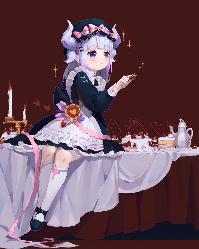 hầu gái cute anime nhẹ nhàng tự nhiên