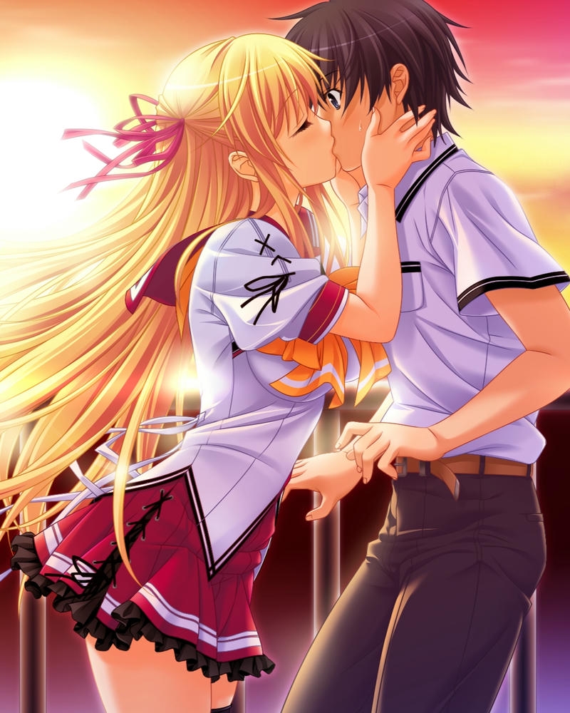 hình ảnh cặp đôi hôn nhau ngọt ngào