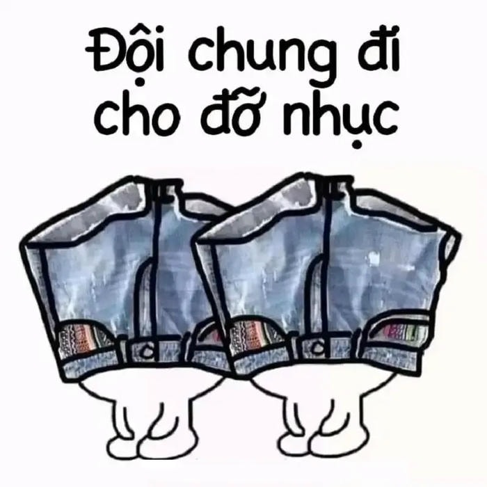 hình đội quần meme